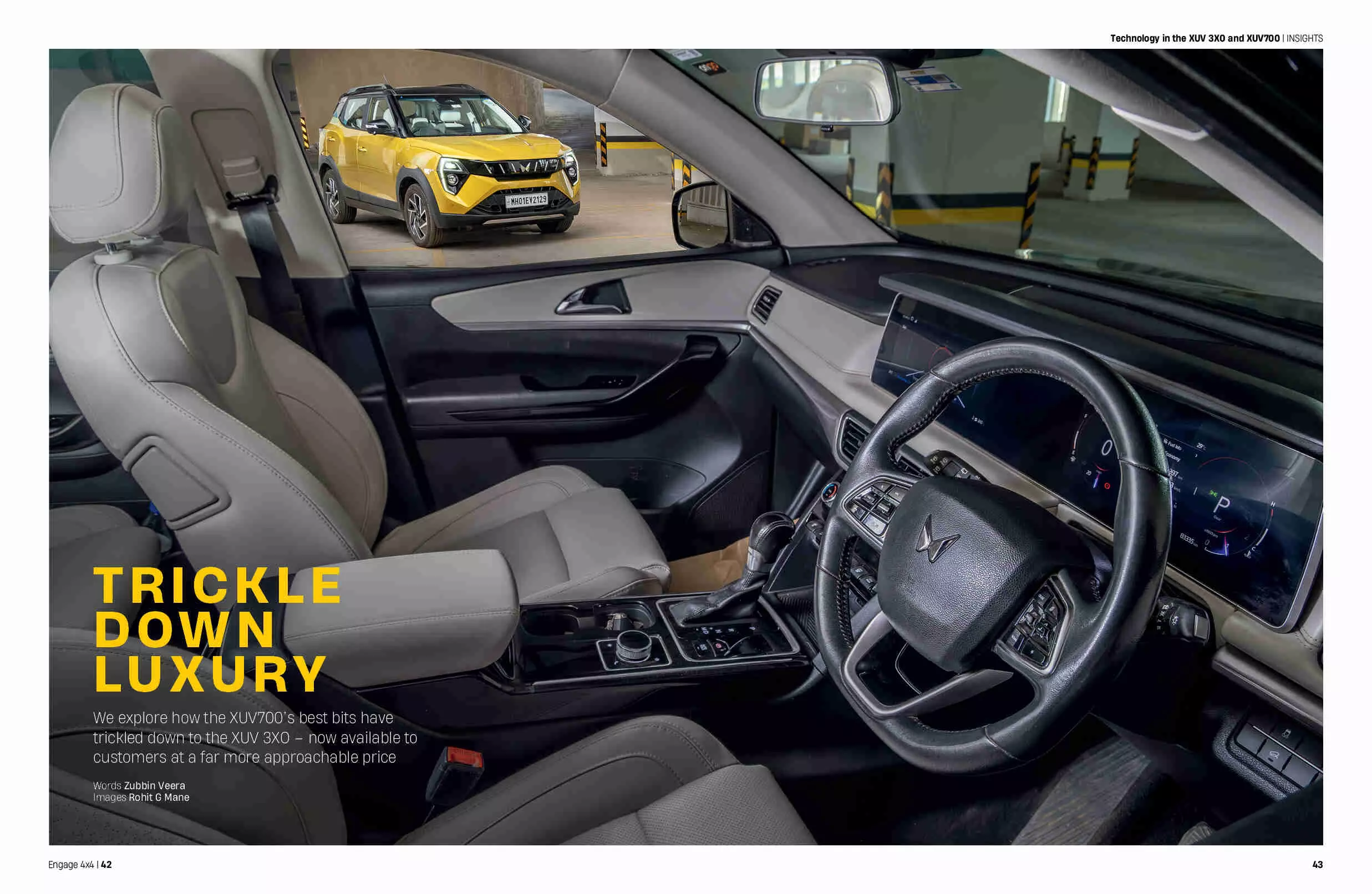 The 3XO borrows a slew of features from its bigger sibling, the XUV700 The 3XO borrows a slew of features from its bigger sibling, the XUV700