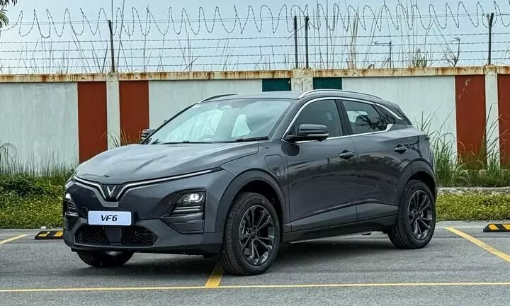 On the styling front, the VF6 is a little more subdued than the VF7 On the styling front, the VF6 is a little more subdued than the VF7