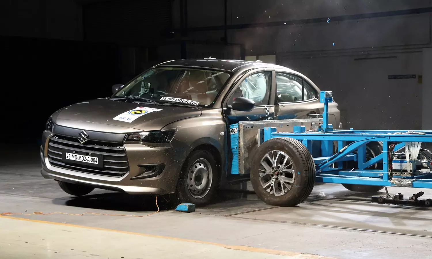 2025 Maruti Suzuki Dzire scores 5-star safety rating in Bharat NCAP crash test