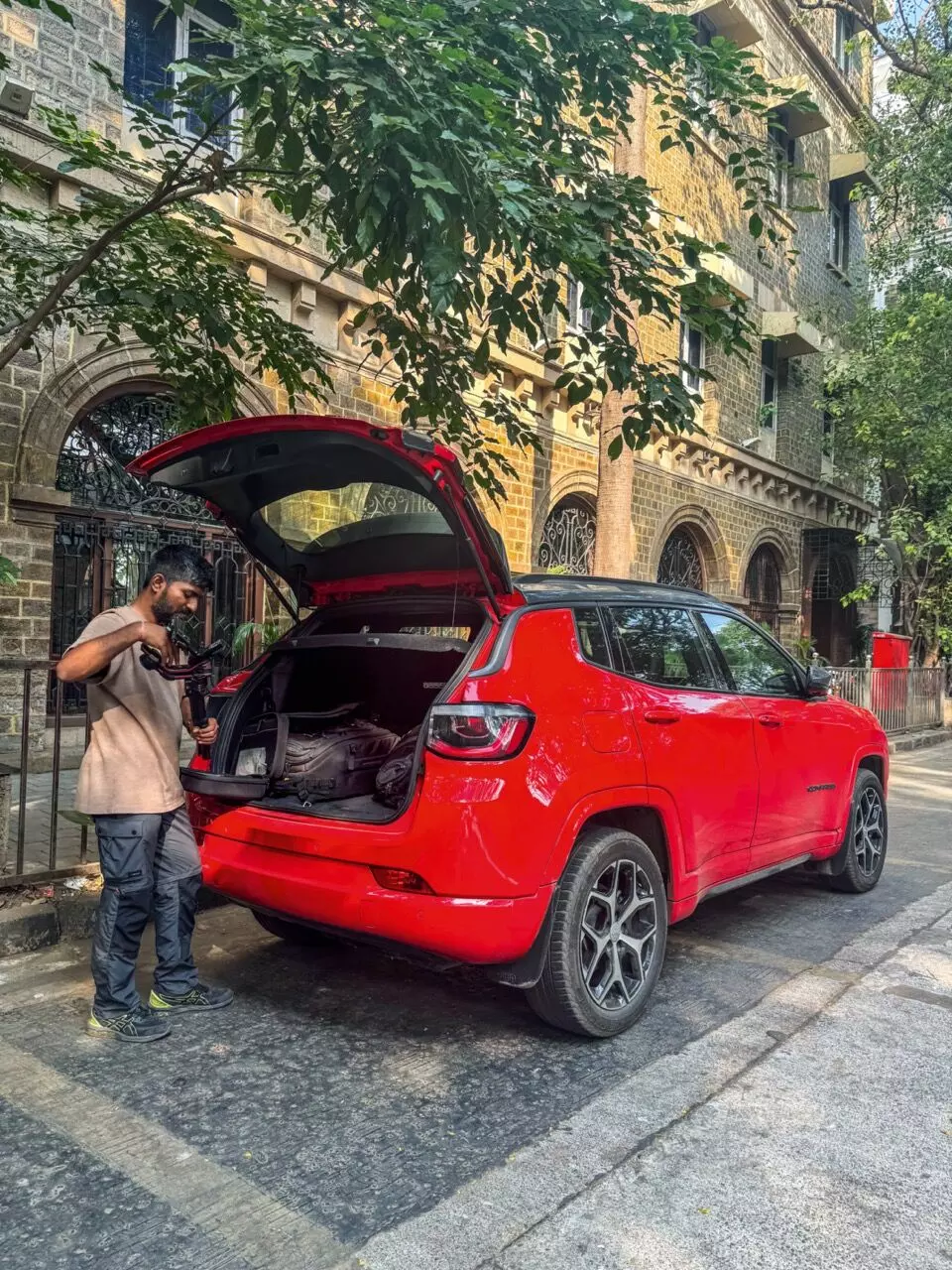 The Jeep Compass was the go-to SUV for most of our long-distance inter-city runs and for support duty on shoots