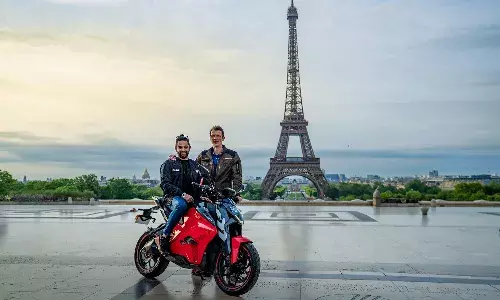 Ultraviolette makes history at the Eiffel Tower, Paris: Launches its F77 bikes in 10 European nations! Ultraviolette makes history at the Eiffel Tower, Paris: Launches its F77 bikes in 10 European nations!