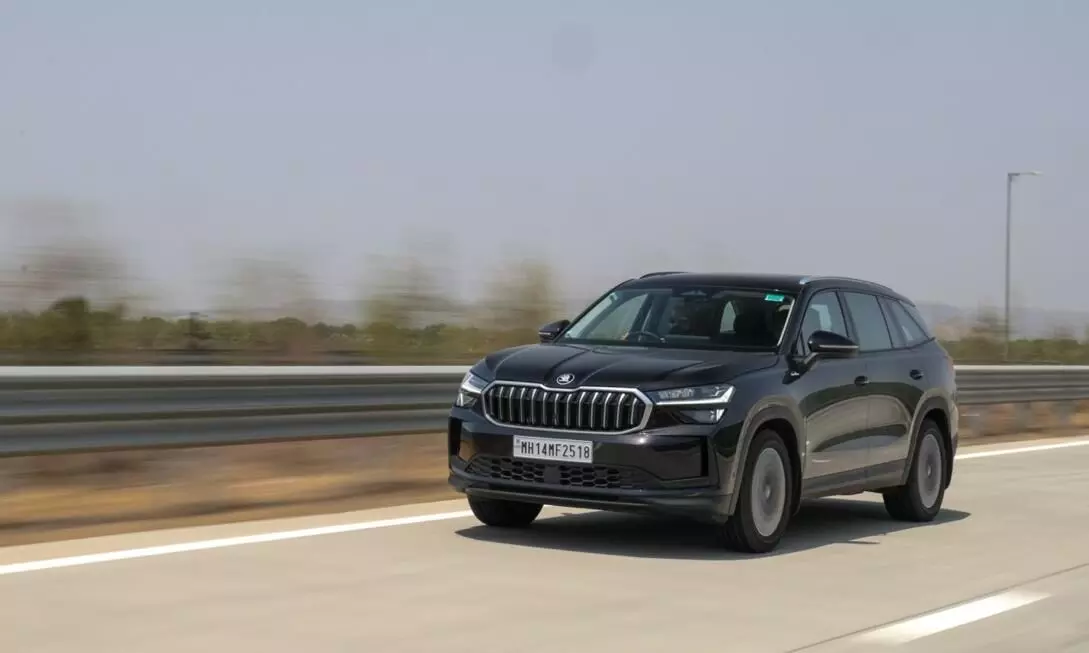 Škoda’s flagship in India, the Kodiaq, is powered by a 2-litre TSI petrol engine that is exclusively mated to the DSG transmission – shot by Team evo India