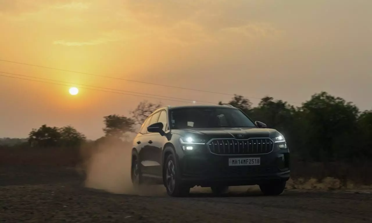 The Kodiaq comes with Haldex AWD as standard, making this SUV is very capable once you get off the tarmac and onto the beaten track – shot by Team evo India
