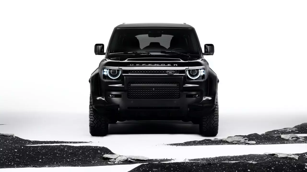 The front undershield and the rear scuff plates of the Defender Octa Black get a Satin black powder coat The front undershield and the rear scuff plates of the Defender Octa Black get a Satin black powder coat