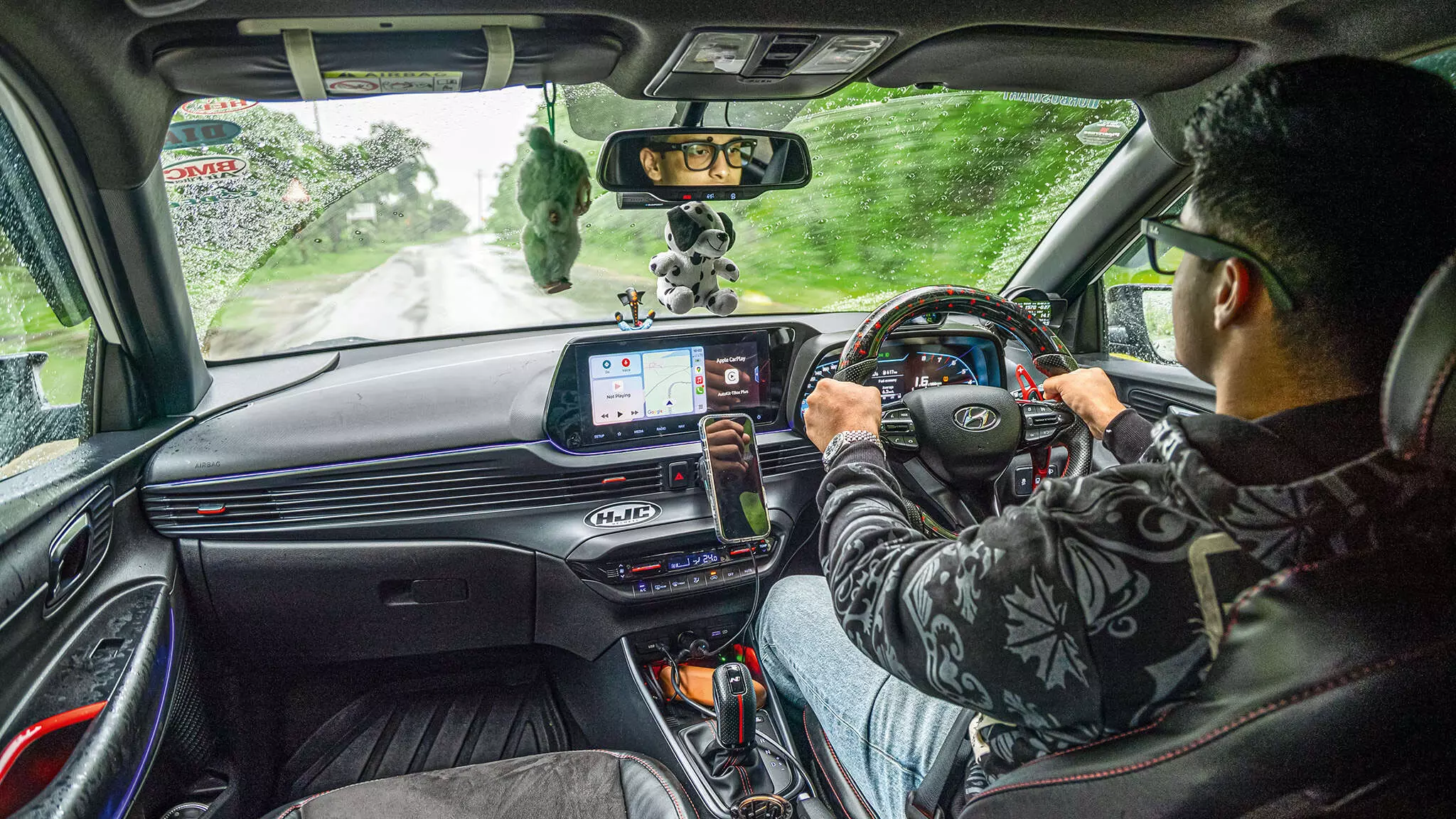 Even on a rainy day enroute Lavasa, the grip levels were impressively high; a direct steering feel further elevated the driving experience — Shot by Rohit G Mane for Evo India Even on a rainy day enroute Lavasa, the grip levels were impressively high; a direct steering feel further elevated the driving experience — Shot by Rohit G Mane for Evo India
