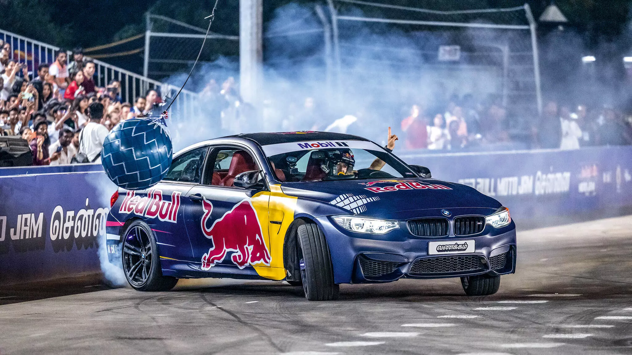 Red Bull athlete Abdo Feghali’s drift world record holder BMW M4 in action!
