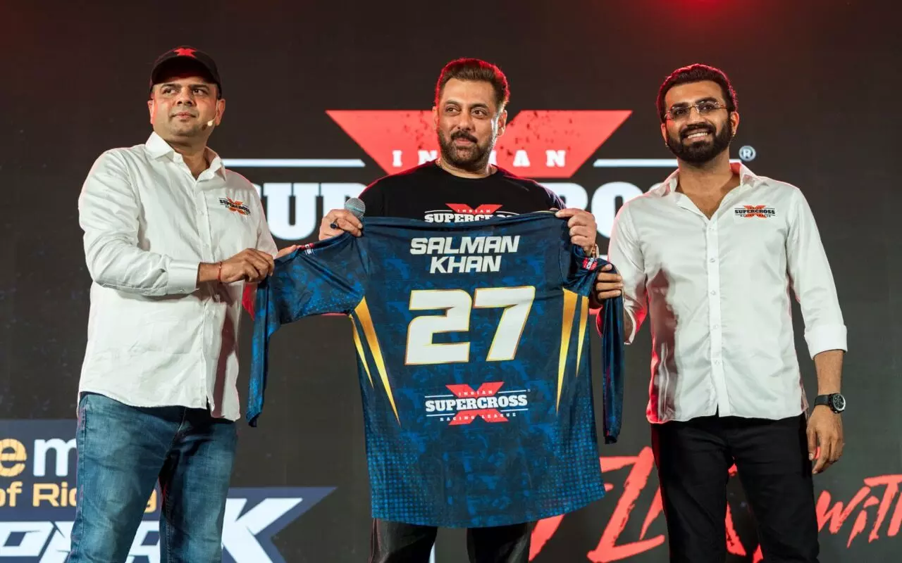 Salman Khan, the brand ambassador for ISRL unveiled the official jersey for the league