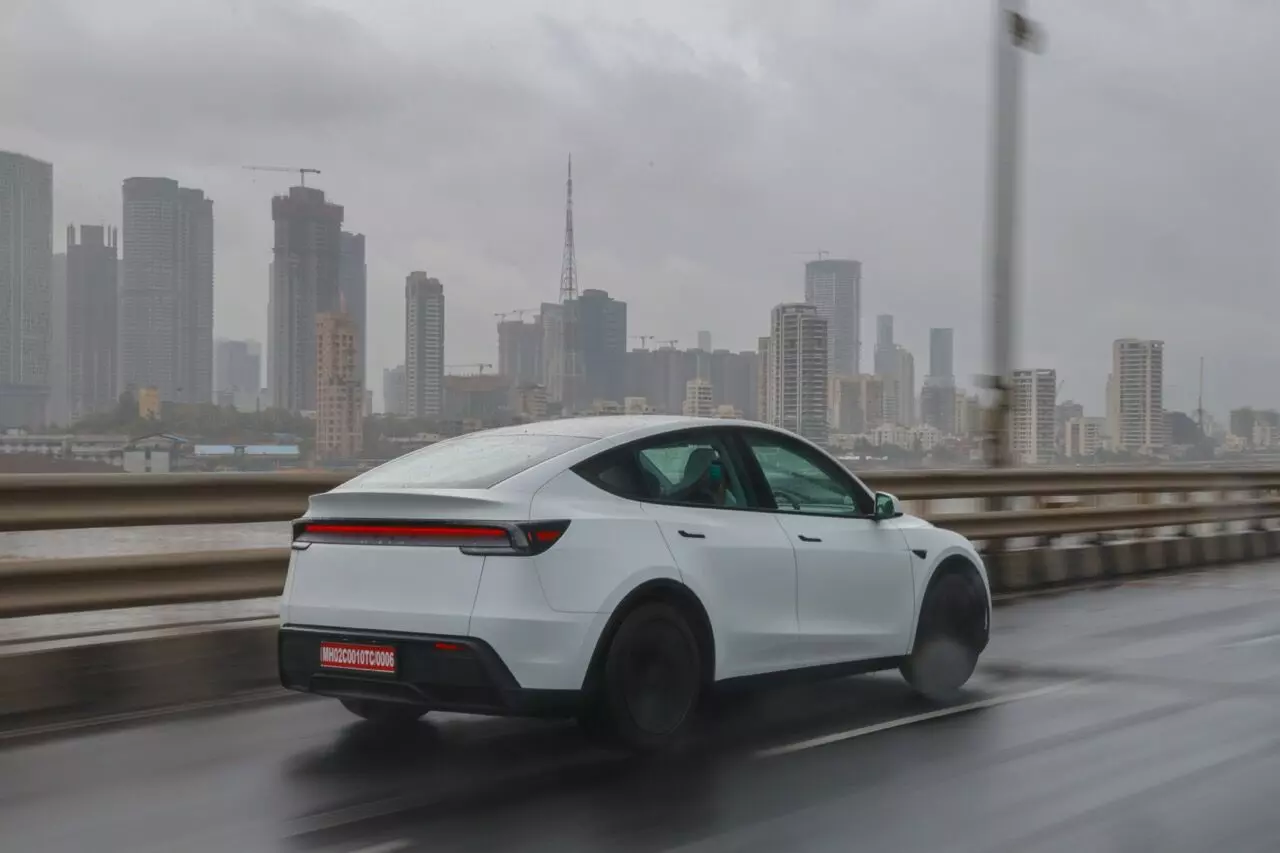 While the Tesla may not be as quick as its rivals, it is still fast enough for Indian roads – Shot by Rohit G Mane for evo India While the Tesla may not be as quick as its rivals, it is still fast enough for Indian roads – Shot by Rohit G Mane for evo India