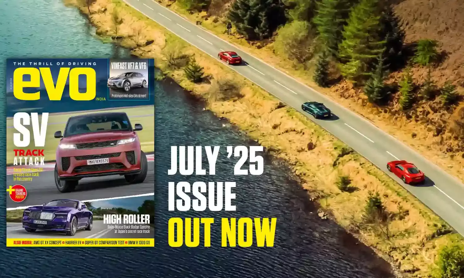 Attacking race tracks with Range Rover Sport SV Edition Two and Rolls-Royce Black Badge in July ’25 issue of evo India