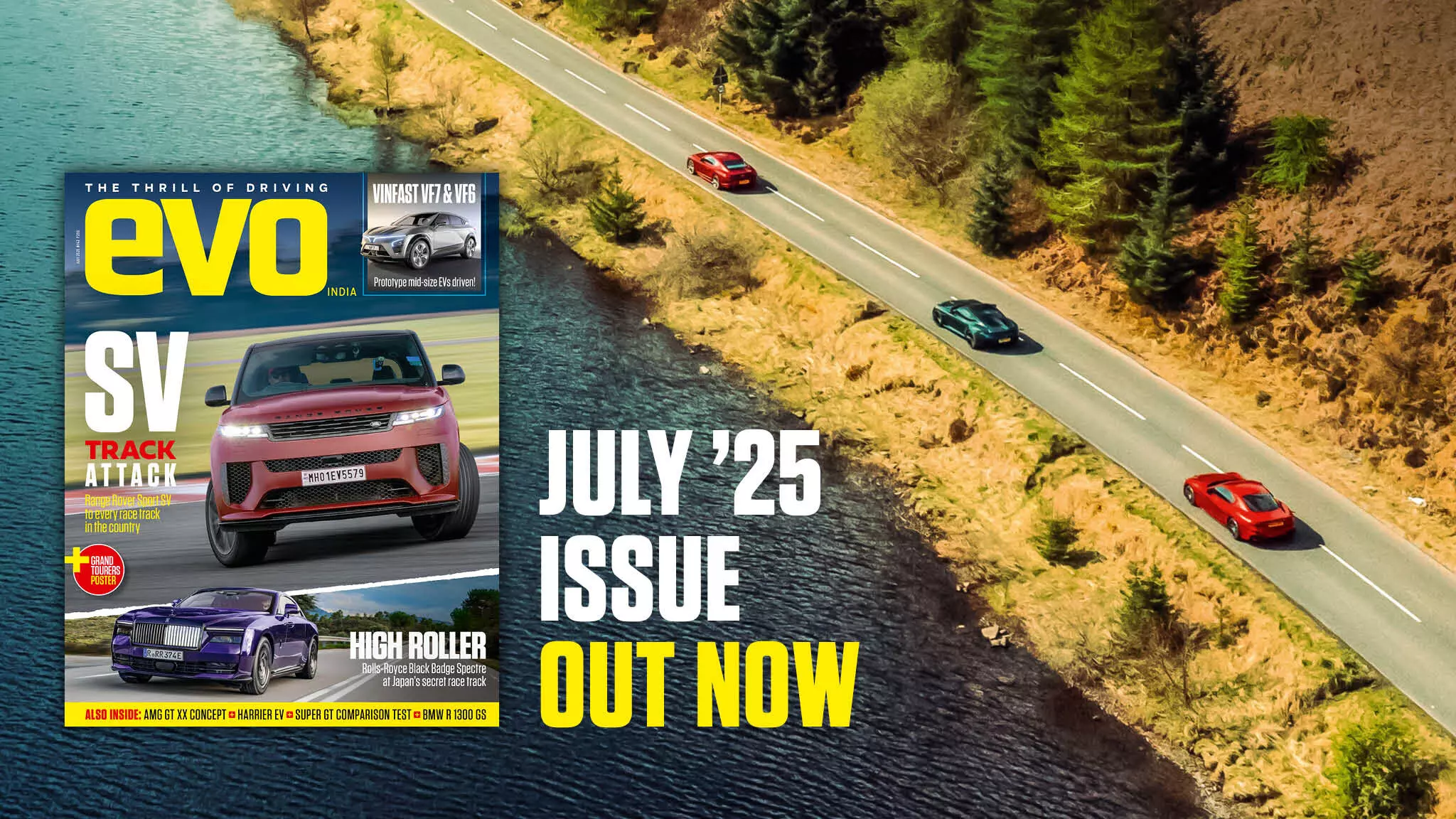 Attacking race tracks with Range Rover Sport SV Edition Two and Rolls-Royce Black Badge in July ’25 issue of evo India