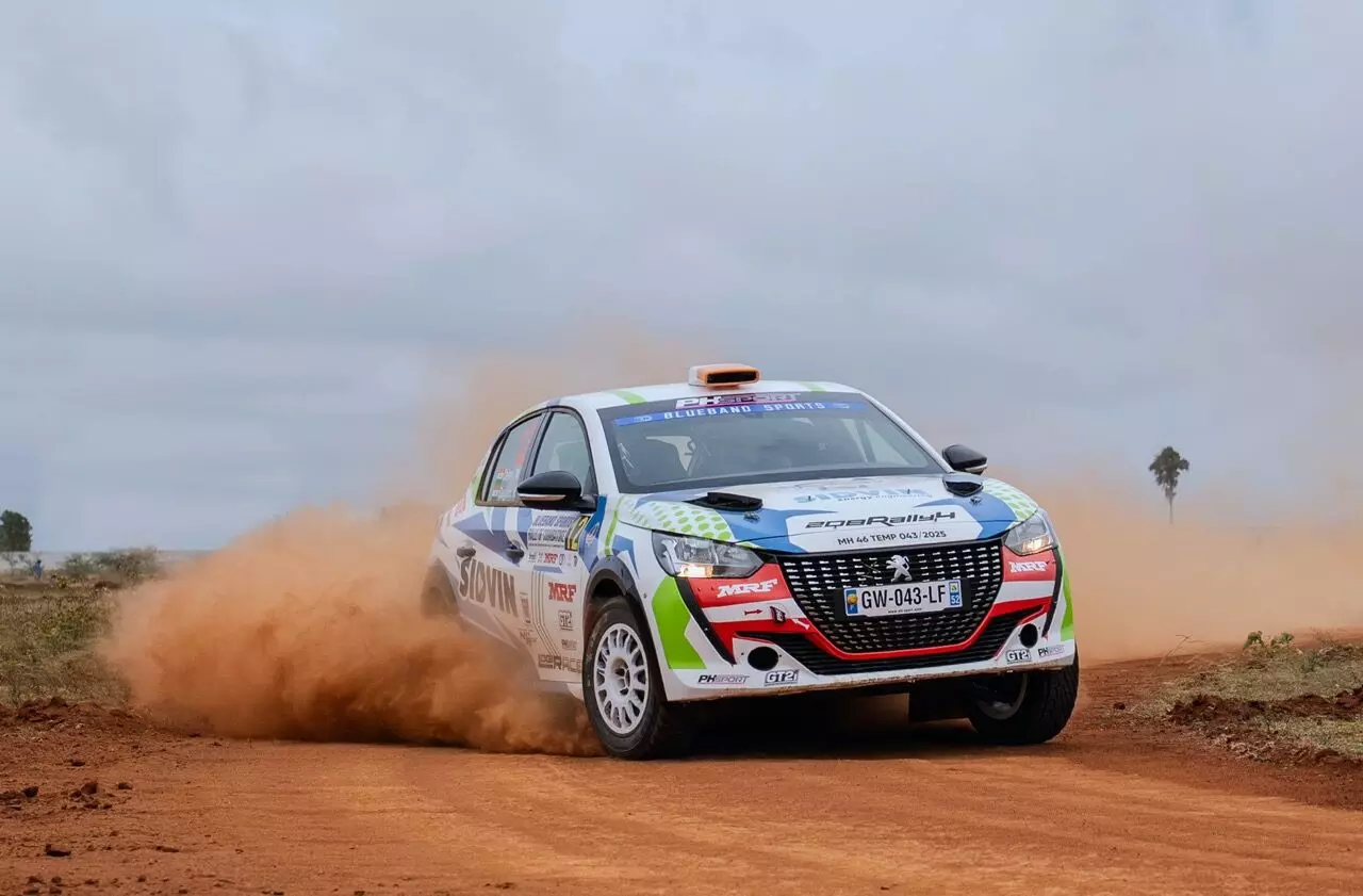 Mascarenhas was driving a newly-imported left-hand-drive Peugeot 208 Rally 4 – shot by TSI Racing