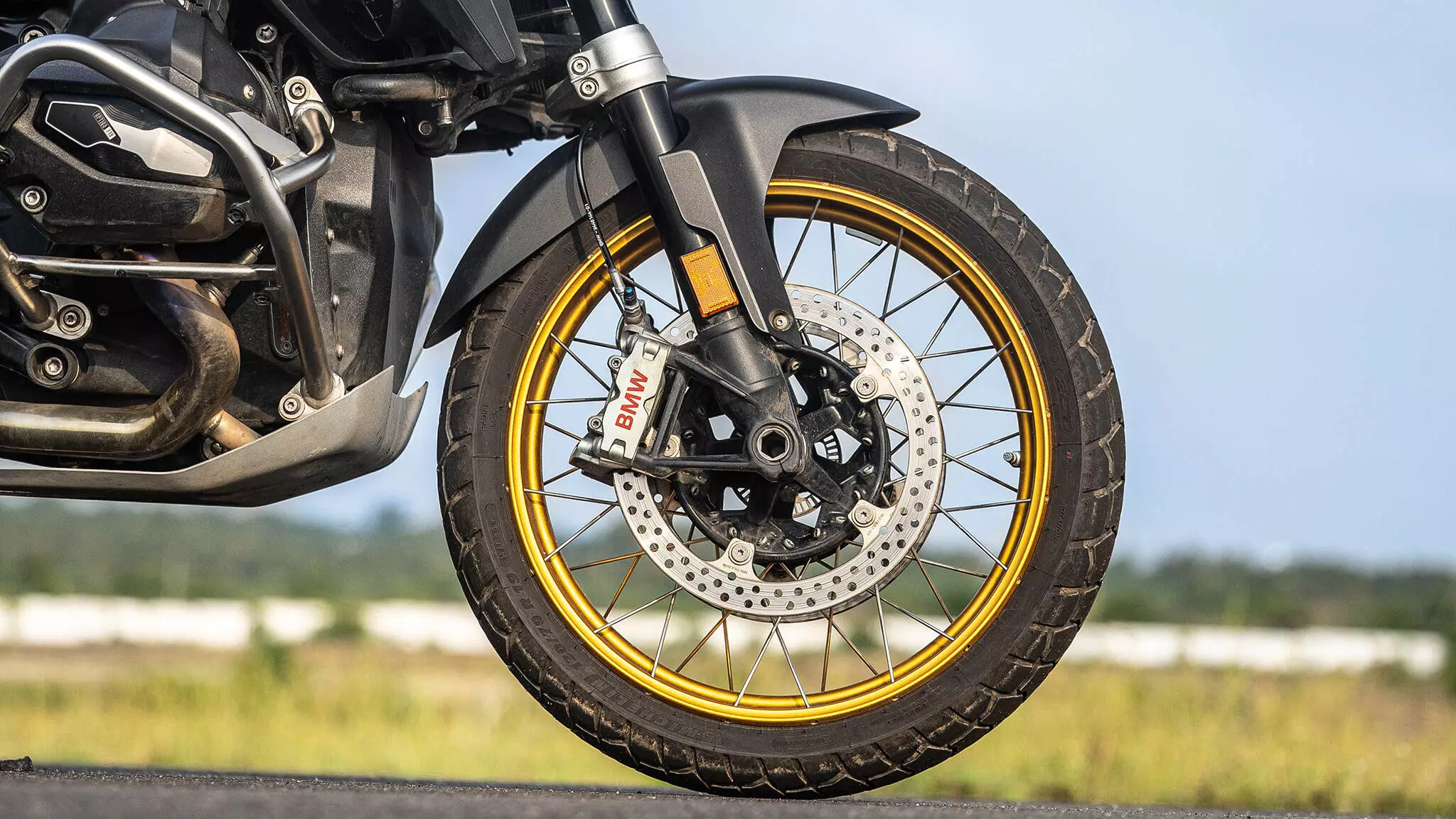 The R 1300 GS was let down down by the Michelin Anakee Adventure tyres, which work flawlessly as ADV tyres; grip levels were low particularly while cornering — Shot by Avdhoot A Kolhe & Rohit G Mane for evo India The R 1300 GS was let down down by the Michelin Anakee Adventure tyres, which work flawlessly as ADV tyres; grip levels were low particularly while cornering — Shot by Avdhoot A Kolhe & Rohit G Mane for evo India