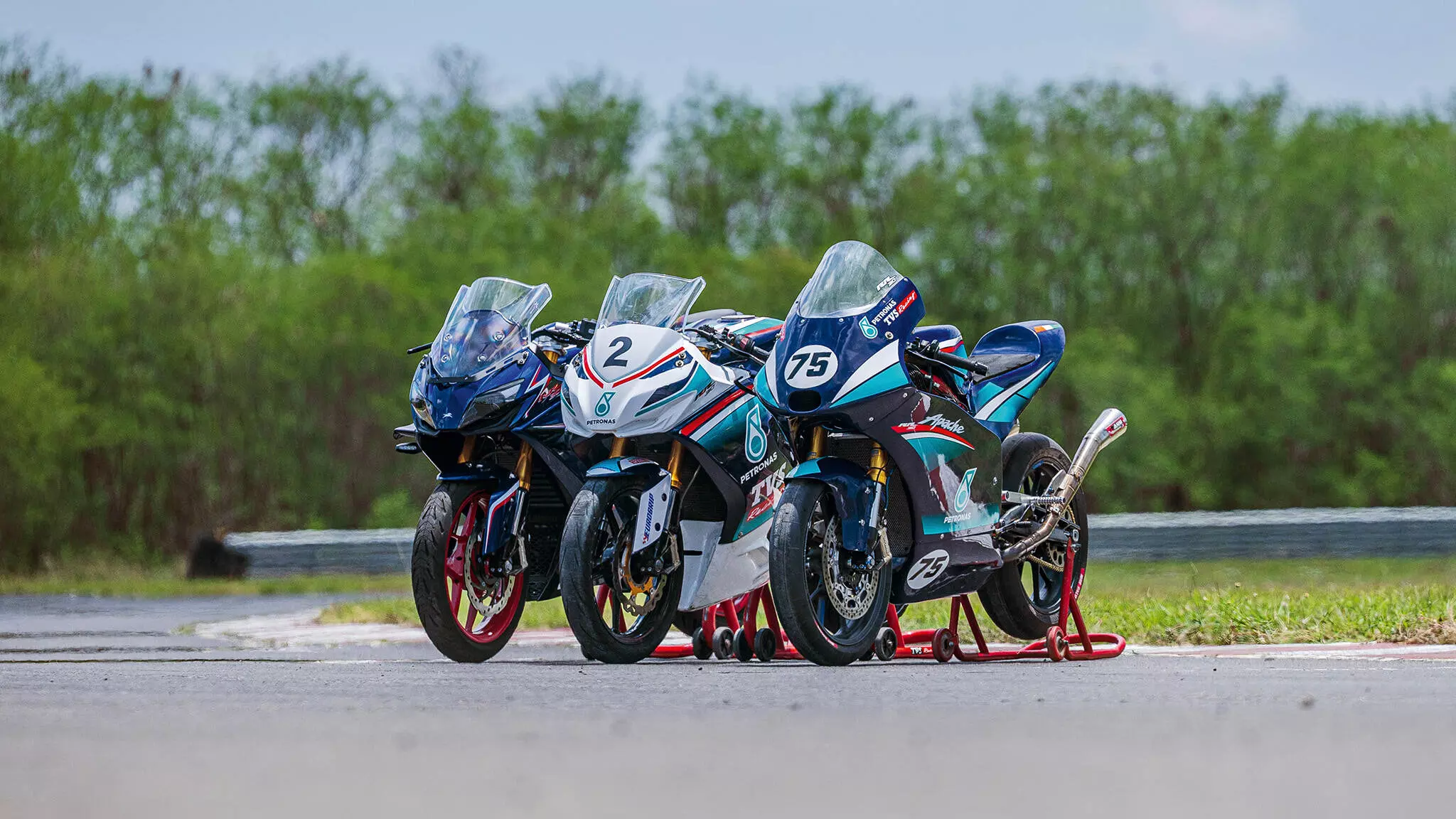 We lined up the crown jewels of TVS at the Madras International Circuit, an important landmark in Indias motorsport scene, is also home to TVS’s permanent race workshops — Shot by Avdhoot A Kolhe for evo India
