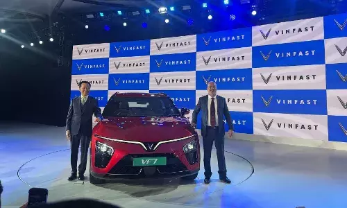 The VinFast VF 7 all-electric SUV launched at a starting price of ₹20.89 lakh The VinFast VF 7 all-electric SUV launched at a starting price of ₹20.89 lakh