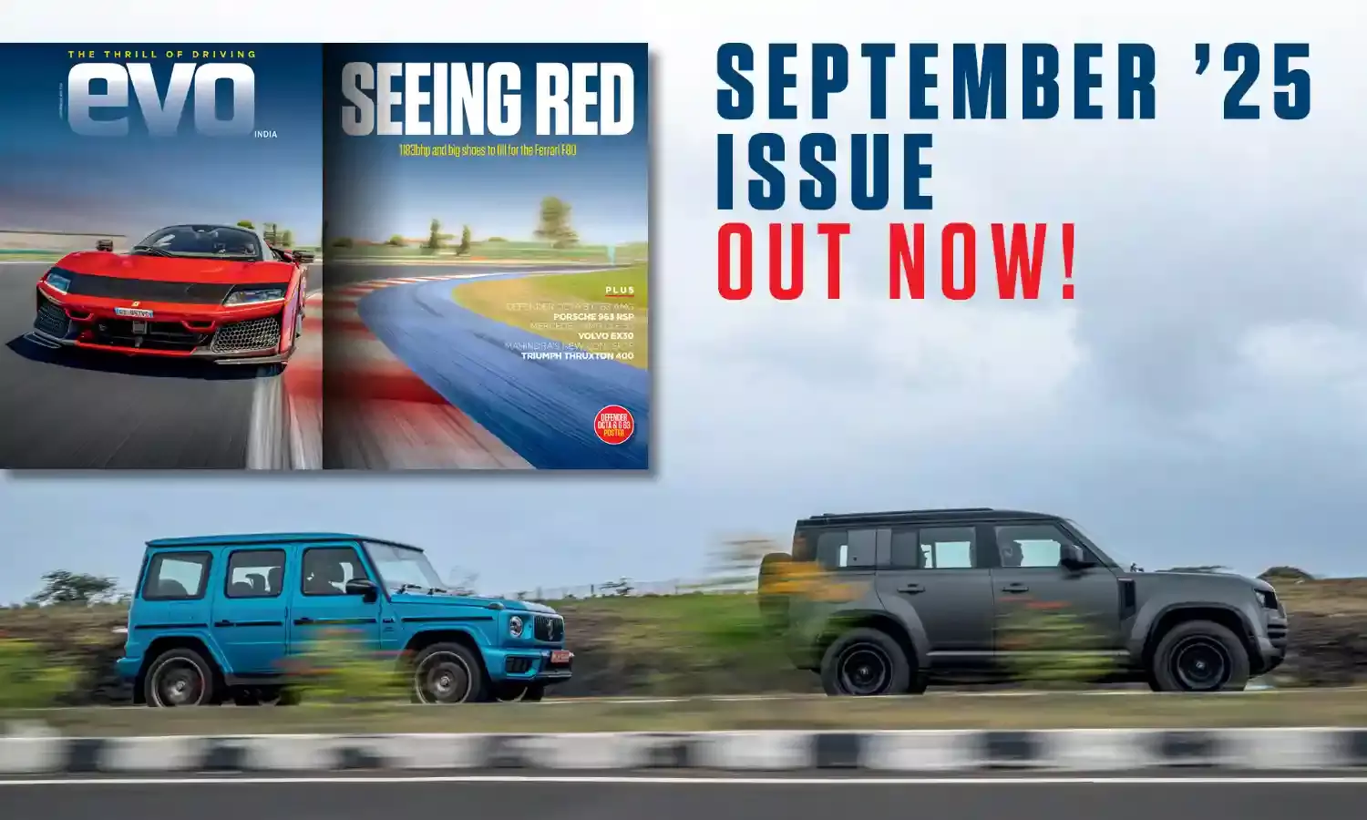 1183bhp Ferrari F80 hybrid headlines the September 2025 issue of evo India
