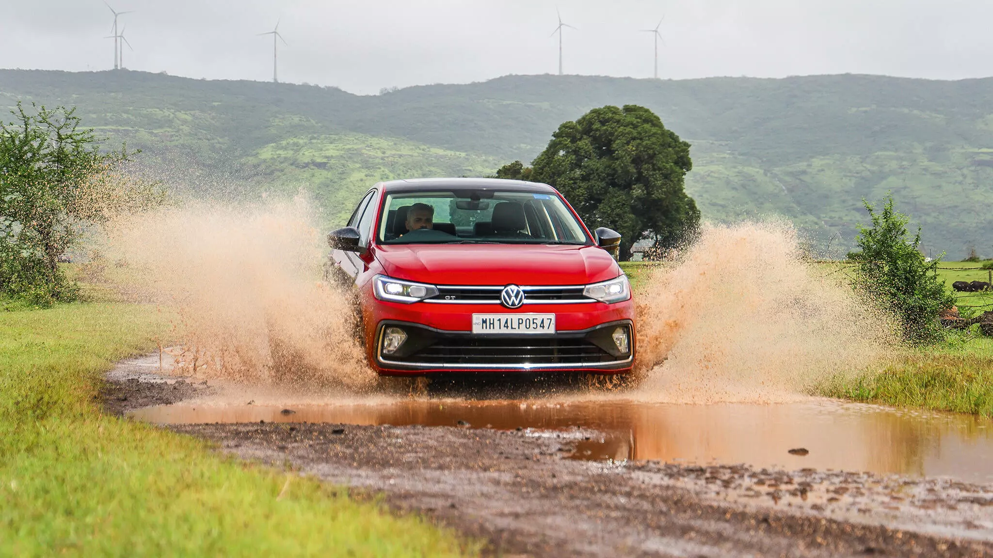 The Virtus with its ground clearance of 179mm is perfect for Indian driving conditions which can include less than perfect roads