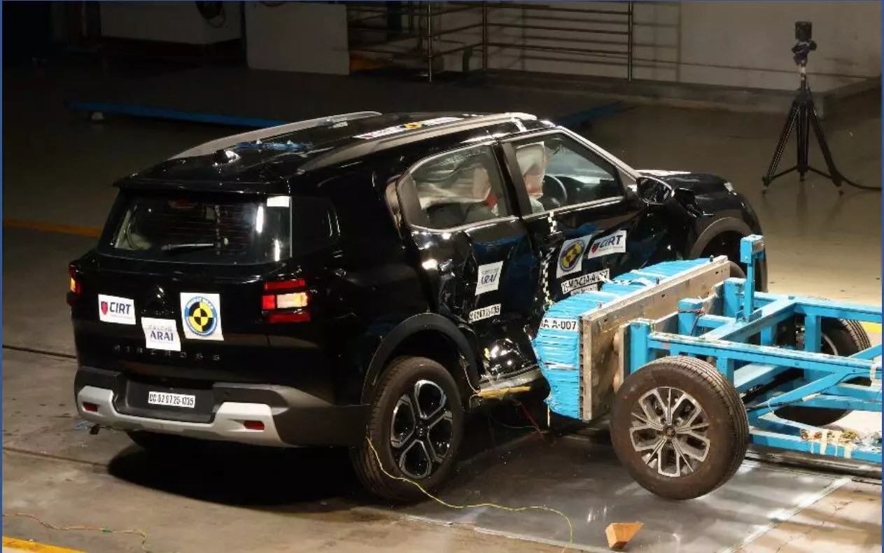 Citroen C3 Aircross side impact test