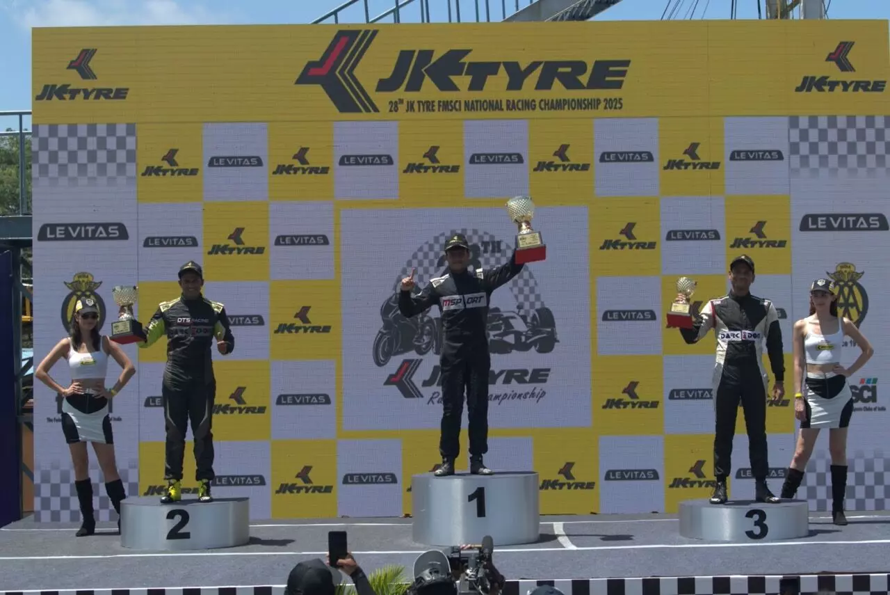 Dhruvh Goswami won the LGB Formula 4 Race 3