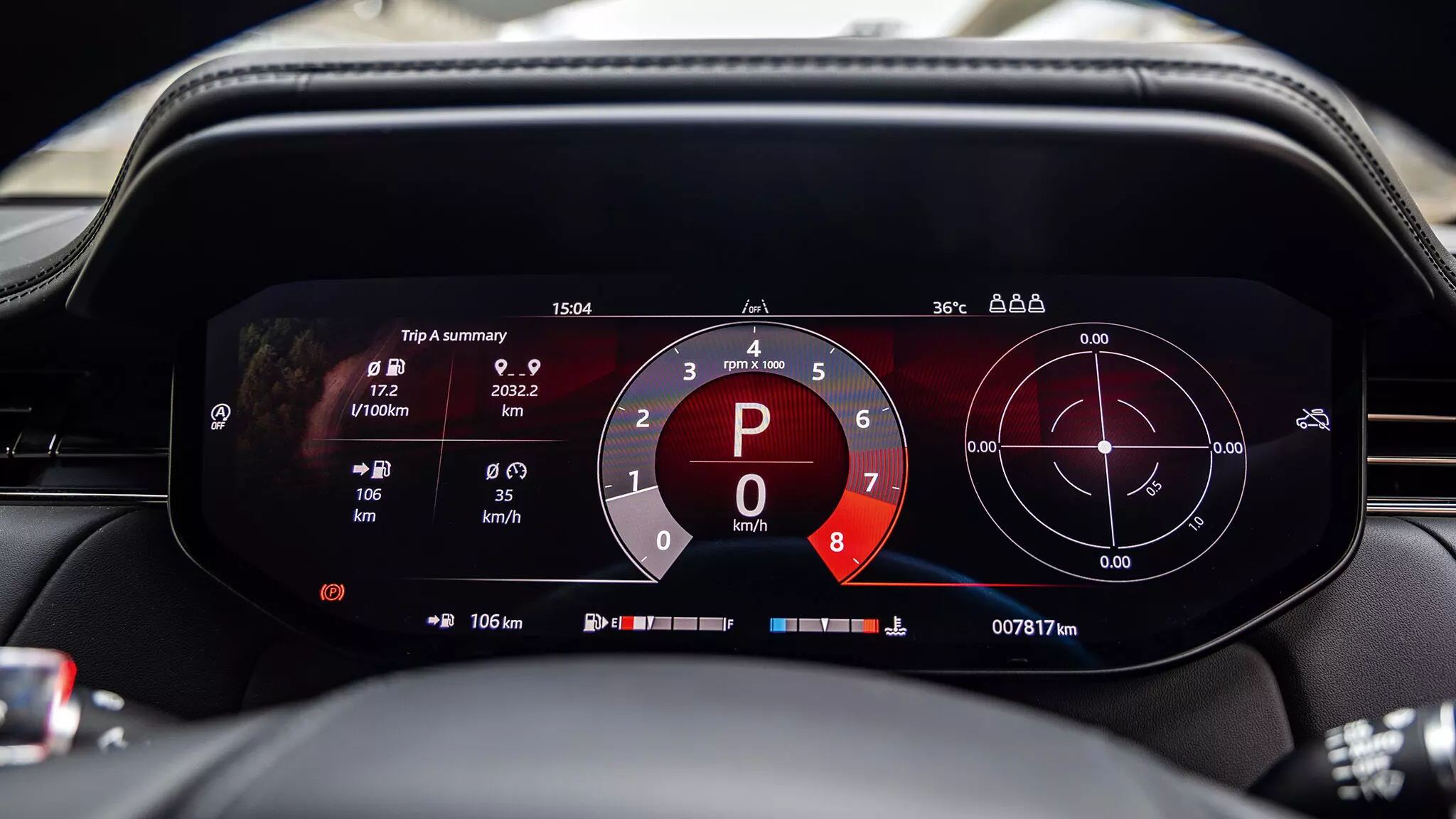 The SV mode makes the cluster glow red and more focussed with a big tacho in the centre — Shot by Rohit G Mane for evo India The SV mode makes the cluster glow red and more focussed with a big tacho in the centre — Shot by Rohit G Mane for evo India