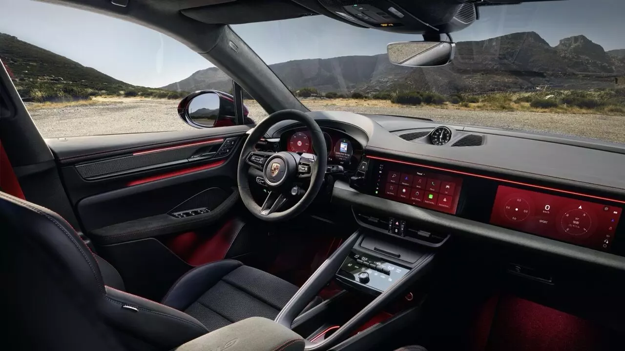 The Macan GTS gets plenty of soft-touch Race-Tex upholstery on the GT Sports steering wheel, centre console, door cards, seat centres and dashboard The Macan GTS gets plenty of soft-touch Race-Tex upholstery on the GT Sports steering wheel, centre console, door cards, seat centres and dashboard