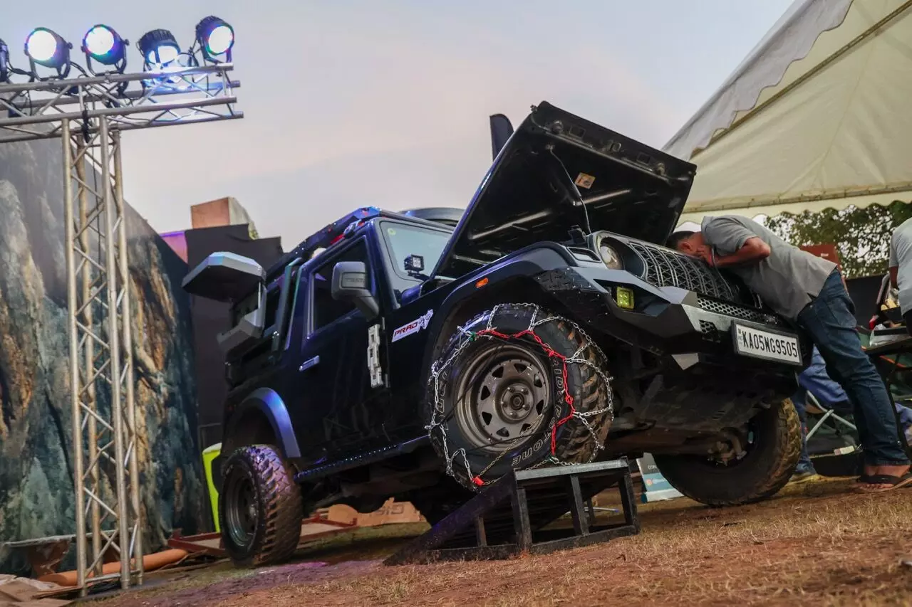 Prad4x4 had a stall at the Thar Fest, complete with a display of the various accessories that you can bolt on to your Thar, Scorpio-N or the Thar Roxx