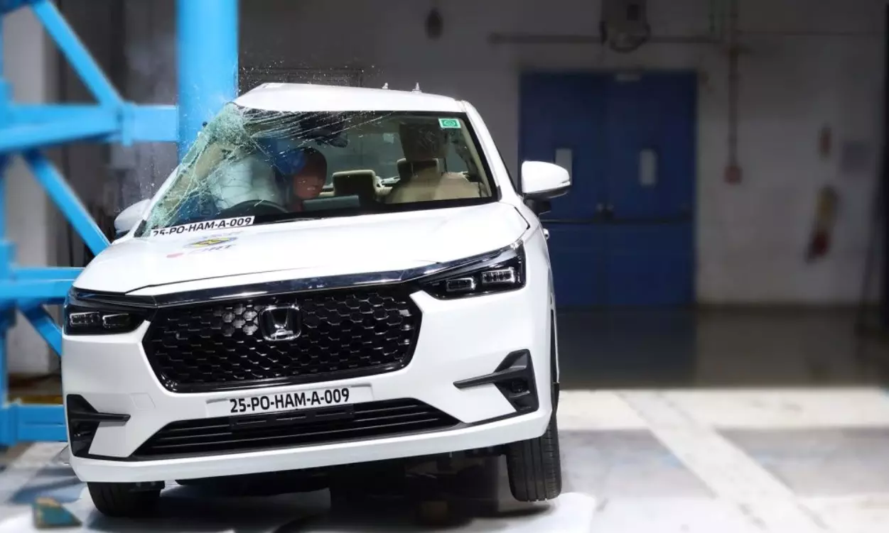 Honda Amaze (3rd-gen) secures 5-Star safety rating in Bharat NCAP