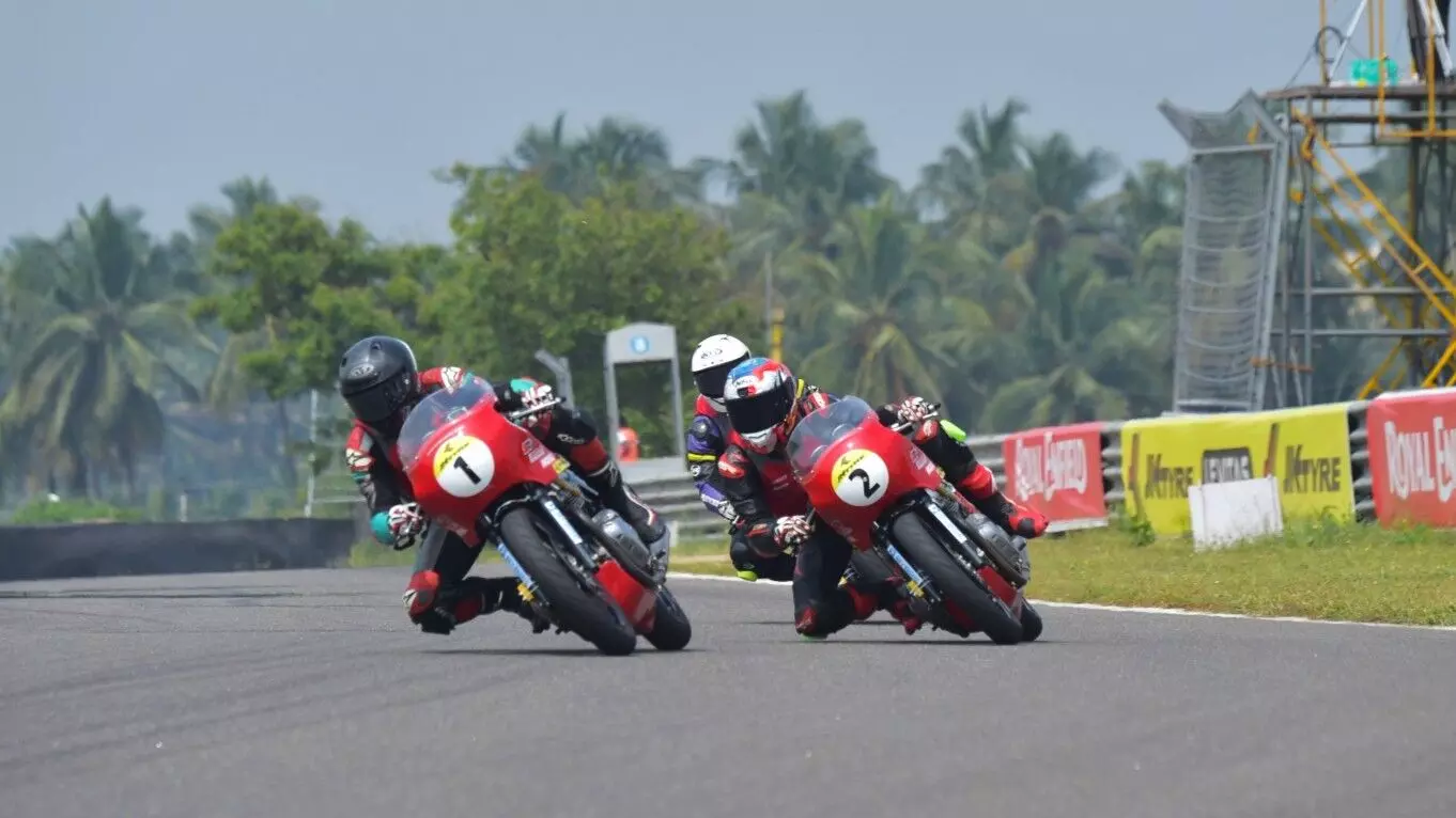 Royal Enfield Continental GT Cup rider, Anish Shetty races to victory at Kari Motor Speedway