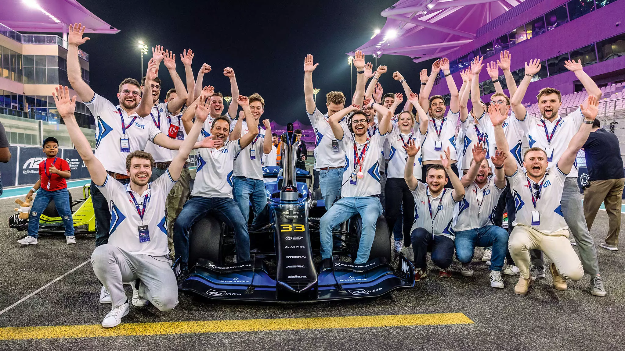 TUM from Germany were crowned champions of the 2025 A2RL and are now 2-time Abu Dhabi Autonomous Racing League Champions — Shot by Spacesuit Media & A2RL TUM from Germany were crowned champions of the 2025 A2RL and are now 2-time Abu Dhabi Autonomous Racing League Champions — Shot by Spacesuit Media & A2RL