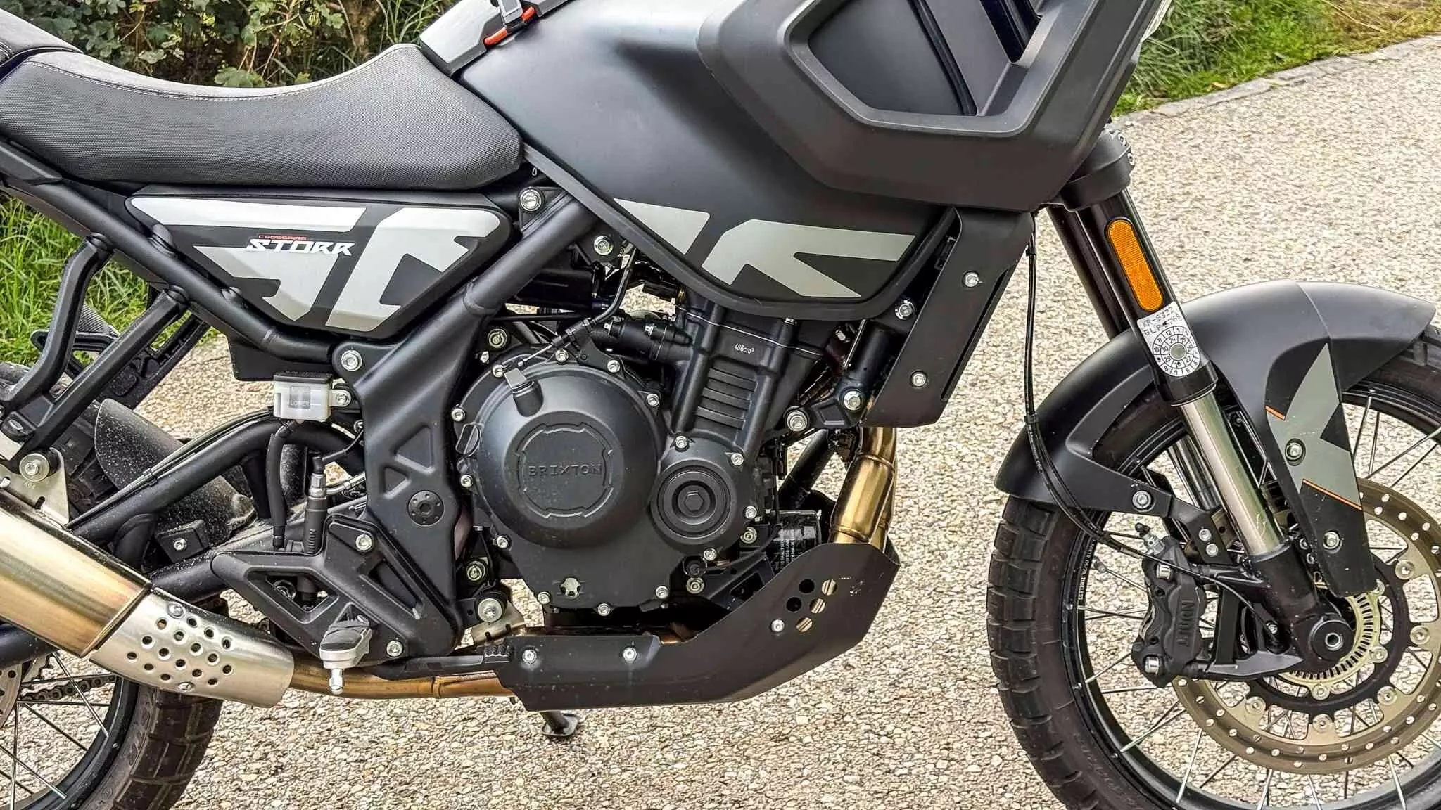 The 486cc parallel-twin engine is the same as on its siblings — Shot by Brixton Austria