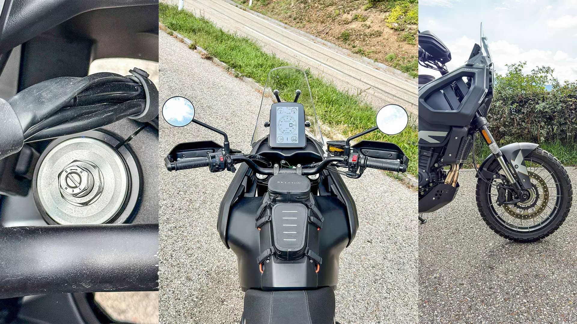 Gets a KYB fork at the front, a 7-inch large TFT color display and a 19-inch front wheel — Shot by Brixton Austria