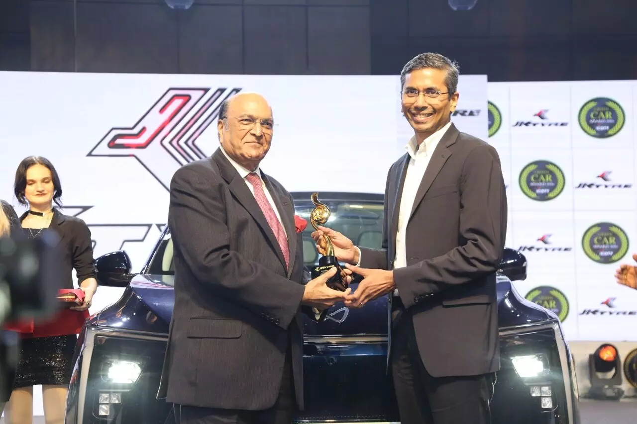 The Mahindra XEV 9e which won the Green Car Of The Year by ICOTY