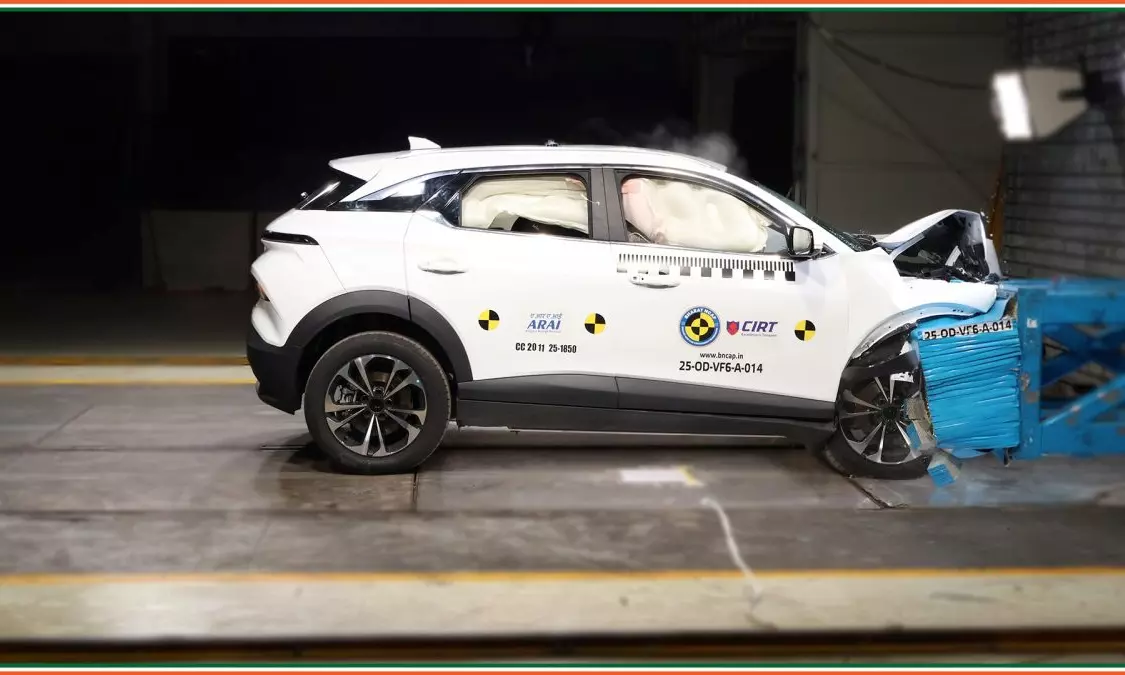 VinFast VF 6 and VF 7 score 5 stars in Bharat NCAP crash tests