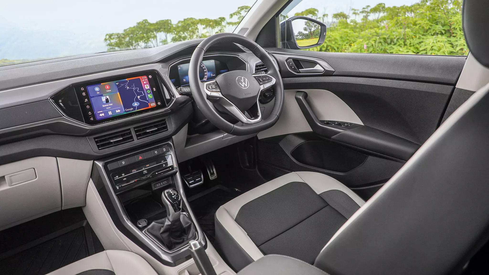 Thoughtfully laid out controls in the VW Taigun for everyday convenience 