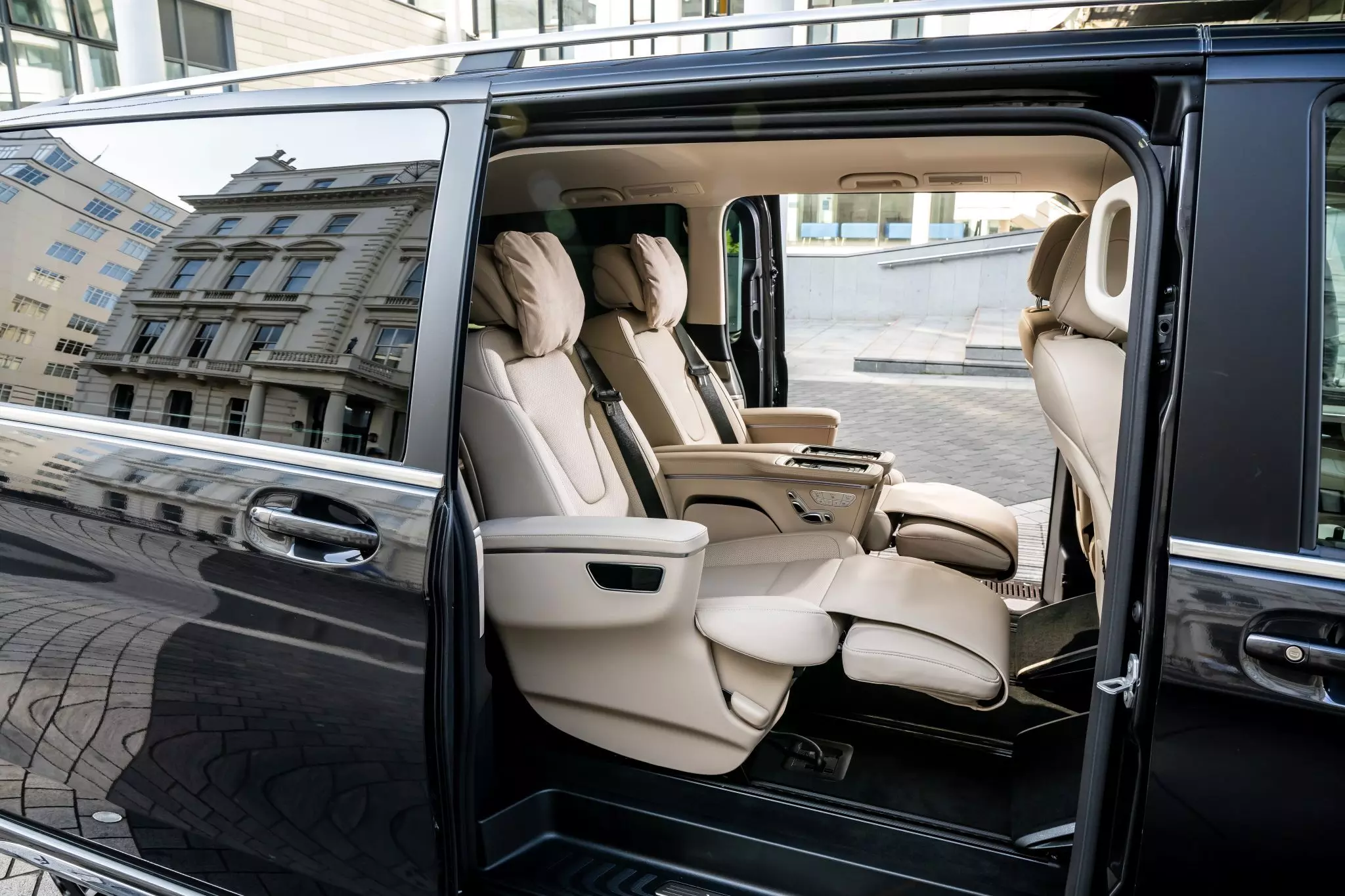 The 2026 Mercedes-Benz V-Class gets first-class seats as standard.