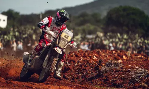 Hero MotoSports Rally team battles through rally raid Portugal, grabs key points