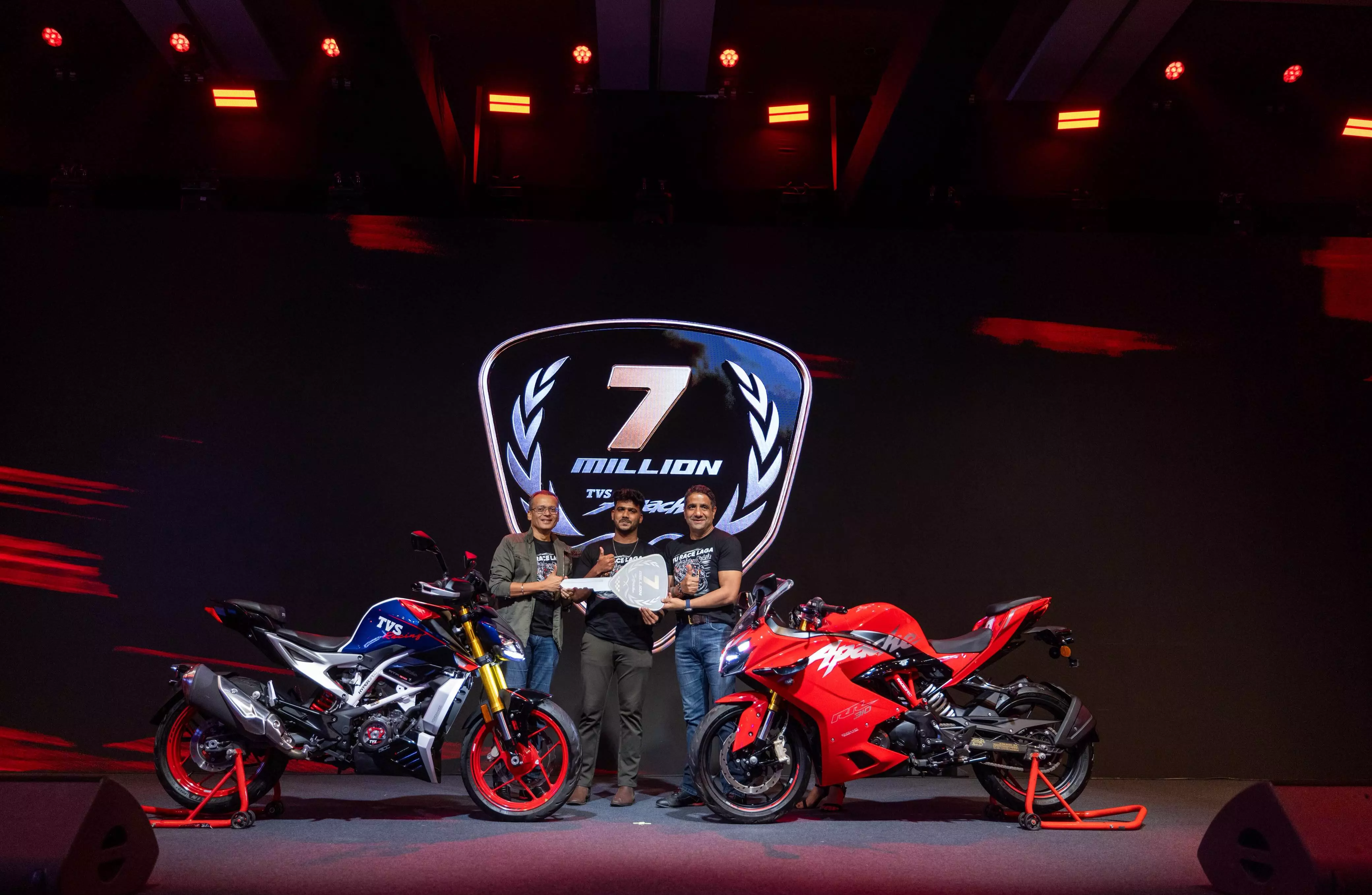 TVS Apache hits 7 million sales mark TVS Apache hits 7 million sales mark