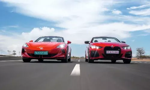 BMW M440i v MG Cyberster: What would you choose for an open-top cruise, fire or flash?