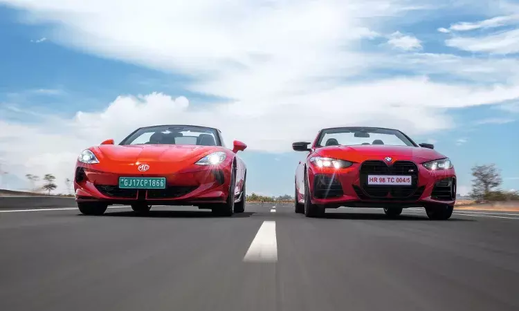 BMW M440i v MG Cyberster: What would you choose for an open-top cruise, fire or flash?
