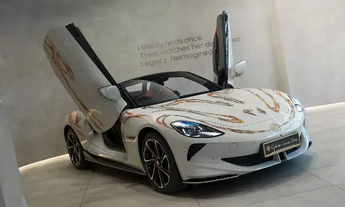 When couture meets automotive design: JSW MG Motor India launches Couture Edition Cyberster and M9