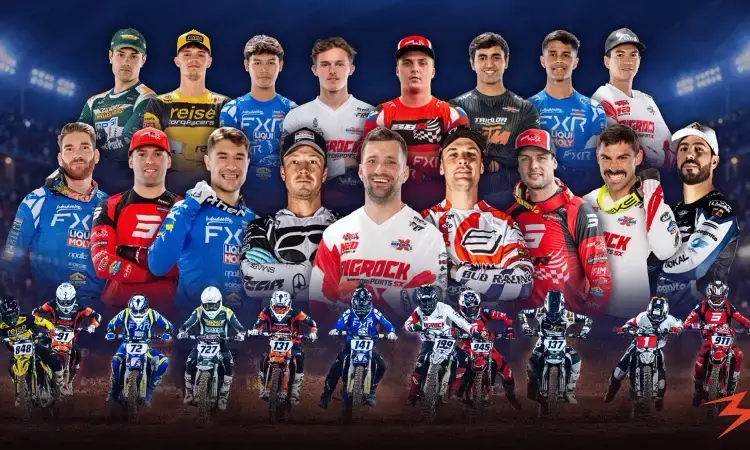 146 athletes from 21 countries line up for Indian Supercross Racing League Season 3
