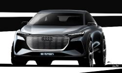 Audi Q4 e-tron – sketches preview Geneva concept Audi Q4 e-tron – sketches preview Geneva concept