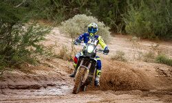 Mixed luck for Sherco TVS Rally Factory Team in Stage 3 Mixed luck for Sherco TVS Rally Factory Team in Stage 3