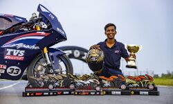 “We have achieved a lot more than we had thought,” TVS Racing’s Sarthak Chavan on winning multiple national championships in the 2024 INMRC “We have achieved a lot more than we had thought,” TVS Racing’s Sarthak Chavan on winning multiple national championships in the 2024 INMRC
