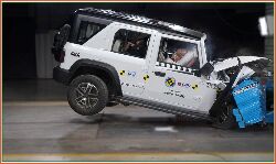 Mahindra Thar Roxx, XUV 3XO and XUV400 EV score 5 stars at Bharat NCAP crash test Mahindra Thar Roxx, XUV 3XO and XUV400 EV score 5 stars at Bharat NCAP crash test