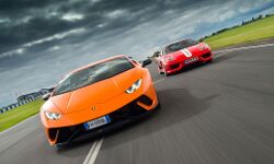 Ferrari 360 Challenge Stradale vs Lamborghini Huracán Performante: old vs modern track tuned supercars