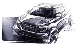 Hyundai releases sketches of the Venue Hyundai releases sketches of the Venue