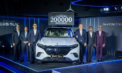 Mercedes-Benz EQS 450 SUV launched at ₹1.28 crore Mercedes-Benz EQS 450 SUV launched at ₹1.28 crore